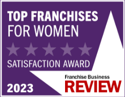 Award Badge from Franchise Business Review - 2023 Top Franchise for Women