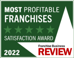 Award Badge from Franchise Business Review - 2023 Most Profitable Franchise
