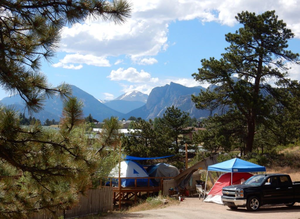 tent sites at Estes Park KOA Holiday