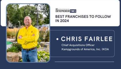 KOA Recognized as a Best Franchise to Follow by The Entrepreneur Times